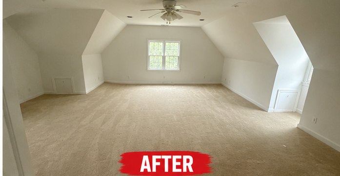 Garage and bonus space cleared out and ready to use
